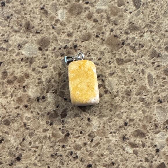 Natural Stone Pendant Necklace - Multi-Color Polished Gemstones - Picture 2 of 11